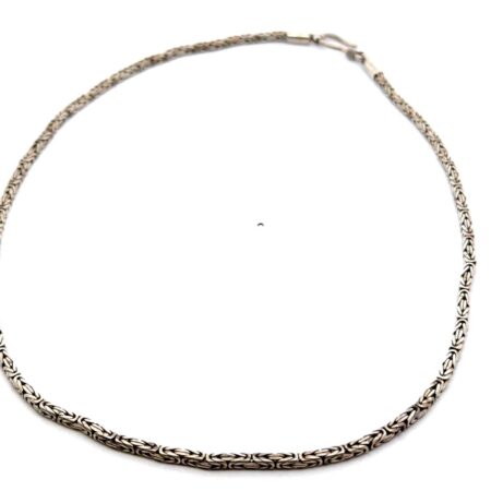 16” x 3mm 925 Sterling Silver Byzantine Chain, 15.4g