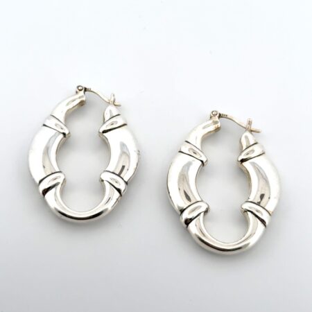 Scott Key 925 Sterling Silver Hoop Earrings 8.9g
