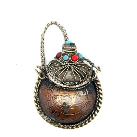 Vintage Himalayan Snuff/Thick Perfume Pocket Bottle, 1.75” x 18mm