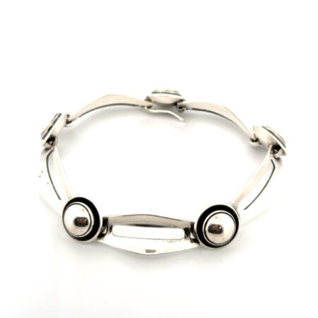 7” NEFROM Denmark 925 Sterling Silver Hook Clasp Bracelet 22.6g