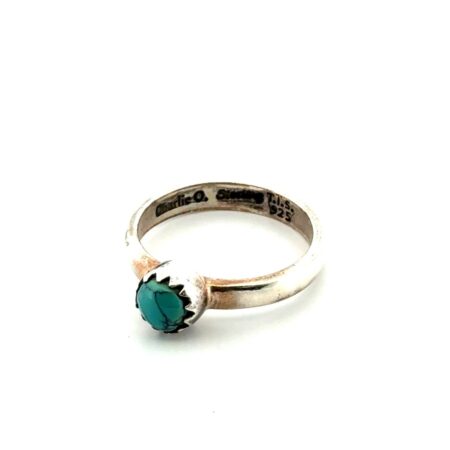 Size: 8 Charlie O. Signed 925 Sterling Silver Turquoise Ring 3.3g