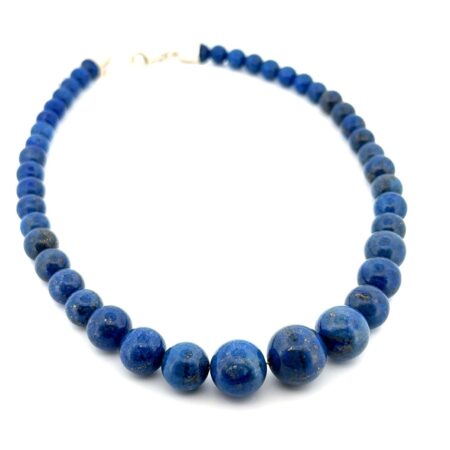 18-20” Jay King 925 Sterling Silver Royal Blue Lapis Lazuli Beaded Necklace