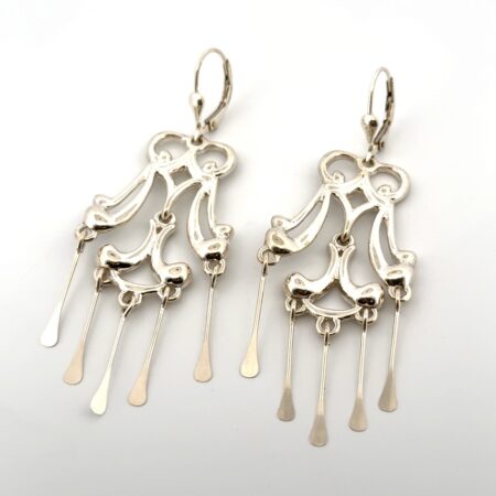 Carolyn Pollack Relios 925 Sterling Silver Chandelier Dangle Earrings 11g