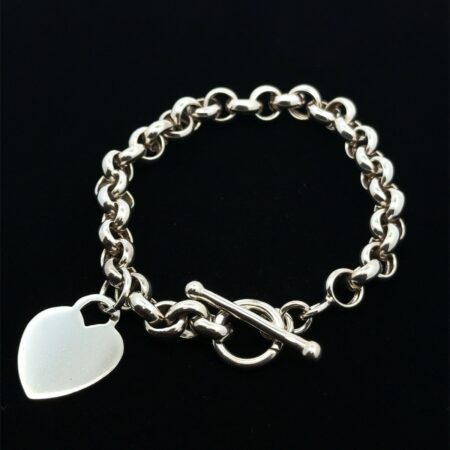 8.5” x 8.5mm OTO 925 Sterling Silver Rolo Bracelet, Italy, 23.2g