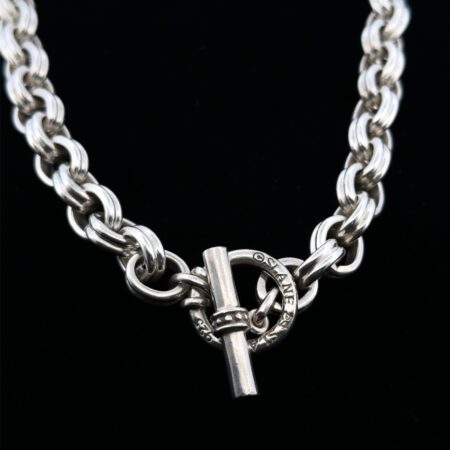 16” Slane & Slane Heavy 925 Sterling Silver Double Link Cable Necklace 139g