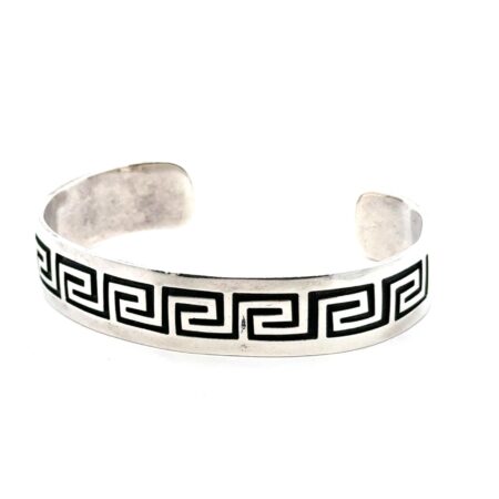 7.25” x 14.3mm Mexican 925 Sterling Silver Cuff Bracelet, 34.4g