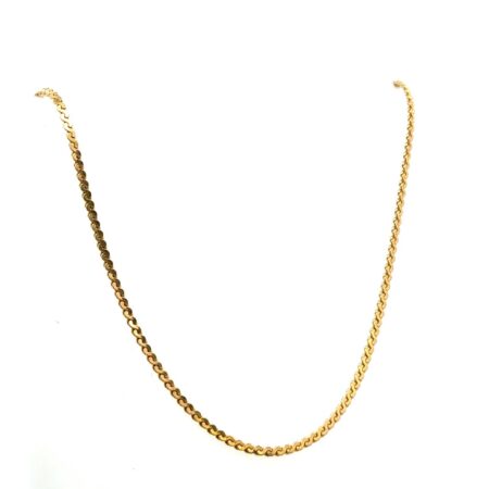 18” x 2.2mm 14k Gold Filled Serpentine Chain, 6.0 Grams