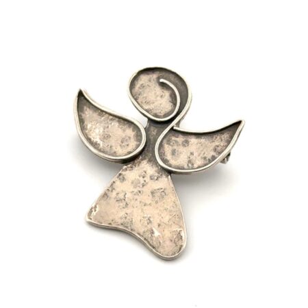 Silpada I1842 Israel 925 Sterling Silver “Watch Over Me” Angel Pendant/Pin 5.4g