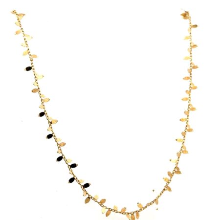 19.5” Jacmel Jewelry Gold Over Sterling Silver Embellished Cable Necklace, 3.8g
