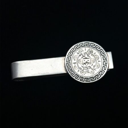 Taxco 925 Sterling Silver Aztec Sun Stone Money Clip, 14.5g