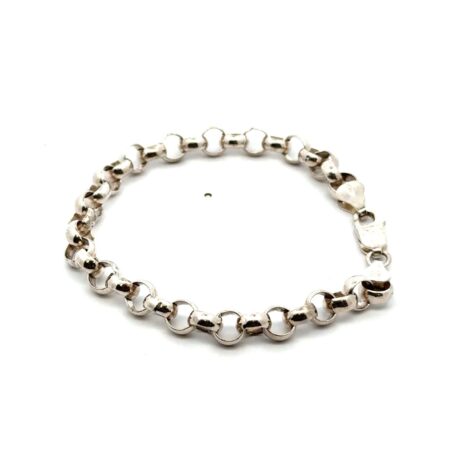 IBB 7.125” x 6.5mm 925 Sterling Silver Rolo Bracelet, 12.7g