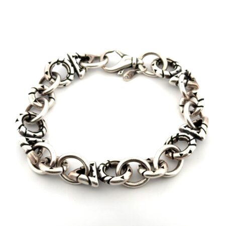 6.5” John Atencio 925 Sterling Silver Solar Link Bracelet 29.1g