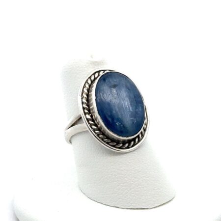 Size-6.75 925 Sterling Silver Kyanite Ring, 4.6 Grams