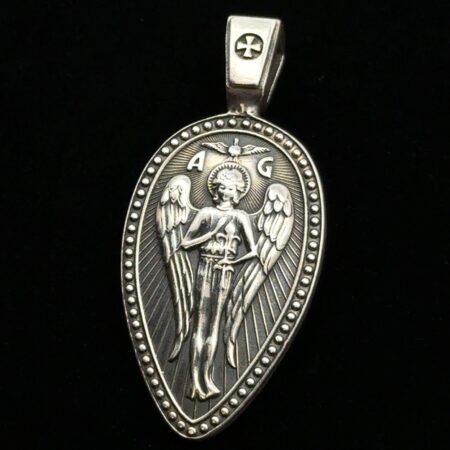 Venicebee St. Gabriel Archangel Protector 925 Sterling Silver Pendant, 9.6g