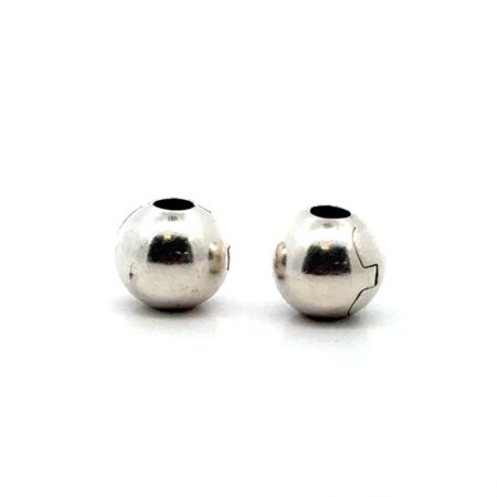 Pair Of Pandora Sphere Clip Lock Hinged Charms 925 Sterling Silver, 5.2g