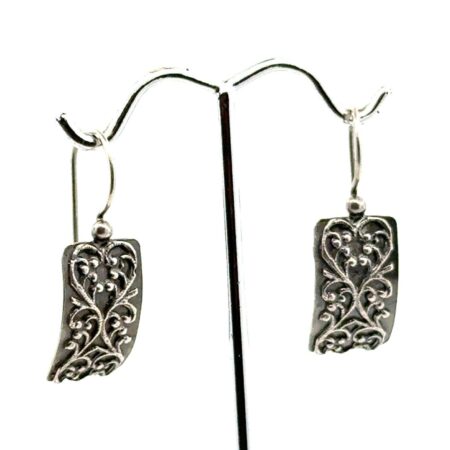 Silpada W1517 925 Sterling Silver Filigree Scroll Dangle Earrings, 4.1g