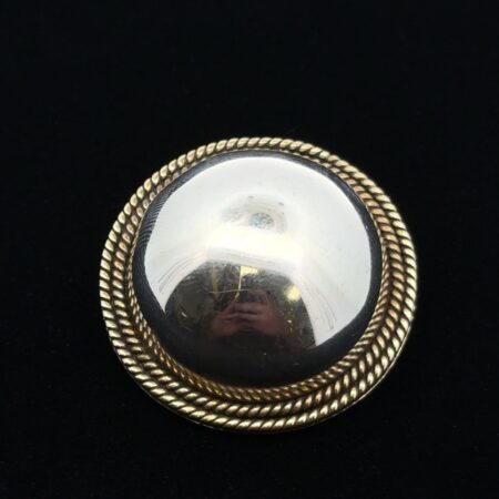 Mexico 925 Sterling Silver & Brass Rope Pendant/Pin, 18.4g