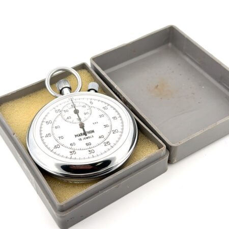 Vintage Marathon 16 Jewels Stopwatch w/ Original Box