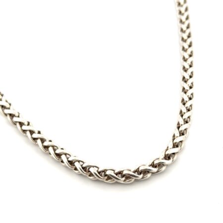 18” x 6mm Heavy 925 Sterling Silver Wheat Chain Toggle Clasp Necklace 52.2g