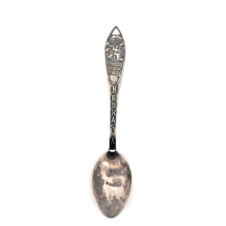 Bell Trading Post 925 Sterling Silver Nebraska Souvenir Spoon, 4.25”, 10.2g