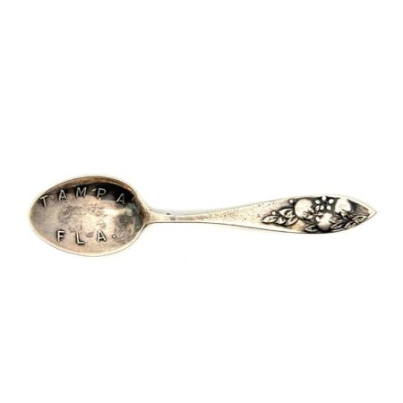 925 Sterling Silver Tampa, Florida Souvenir Spoon, 3.75”, 9.5g
