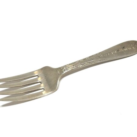 4.5” Margaret Rose by National Sterling Baby Fork 925 Sterling Silver 18.7g