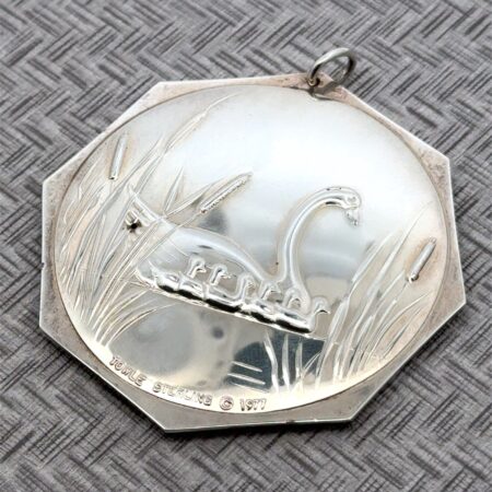 1977 Towle 925 Sterling Silver Seven Swans A Swimming Ornament, 20.9g