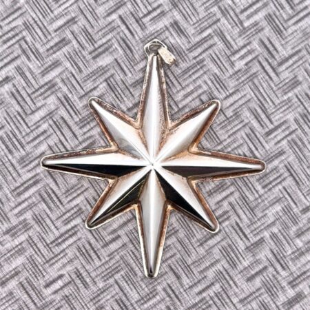 Reed & Barton 1976 Sterling Silver Christmas Star Ornament Orig. Box/Pouch 9.3g