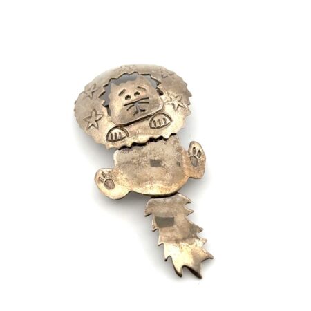 Mexico 925 Sterling Silver Articulated Cat Brooch/Pin 5.5g