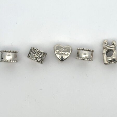 Pandora, Lot of 7 ALE S925 Sterling Silver Charms - 24.7 grams