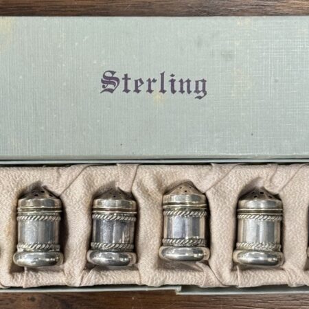 Lot Of 6 House Of Brandt 925 Sterling Silver Mini Shakers w/Glass Liners, 48g
