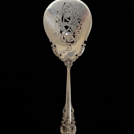 Wallace 925 Sterling Silver Grande Baroque Pierced Nut Spoon 5.25” 26.2g