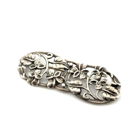 Vintage Danecraft 925 Sterling Silver Openwork Floral Brooch/Pin 10.4g