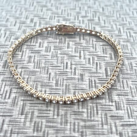 CZ Tennis Bracelet .925 6.75” 2.9mm
