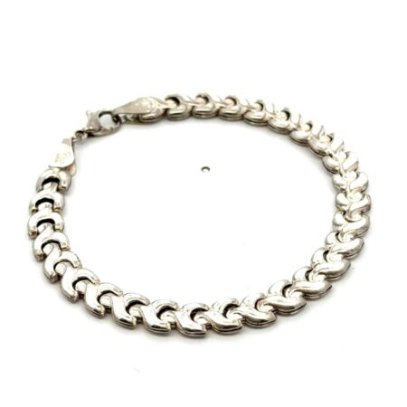7” x 6mm Milor .925 Sterling Silver Bracelet, 5.9g, Fits 6.5” Wrist