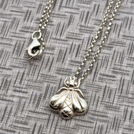 Slane & Slane 16-18” Retired Sterling Silver Bee Pendant Necklace, 4.3 Grams