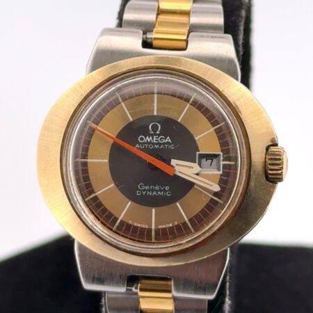 1970s Ladies Omega Genève Dynamic Automatic Swiss Gold-Capped Wristwatch Working