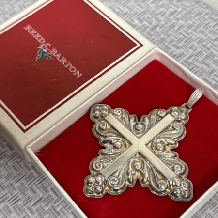 Reed & Barton 1983 925 Sterling Silver Christmas Ornament Orig. Box, 13.9g