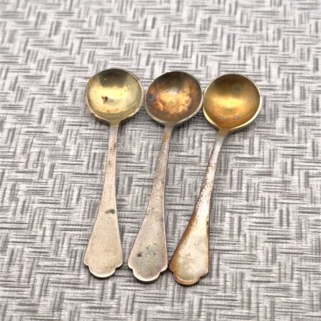 Lot Of 3 Reed & Barton 925 Sterling Silver Salt Or Mustard Spoons 11.3 Grams