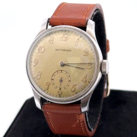 31mm Vintage Wittnauer Small Seconds Mechanical Steel Wristwatch Working