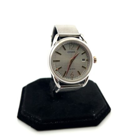 Citizen Eco-Drive Watch 35mm Stainless Mesh J810-S108748 Solar Date