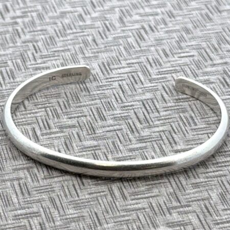 Irene Chiquito Handwrought Navajo Sterling Silver Cuff Bracelet 6.25” 13.3 Grams