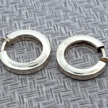 1972 Grosse Germany 925 Sterling Silver Hoop Earrings 24.5g