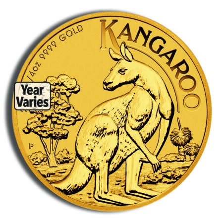 1/4 oz Australian Kangaroo/Nugget Gold Coin (Year Varies)