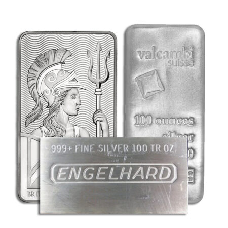 100 oz Silver Bar - Brand Varies