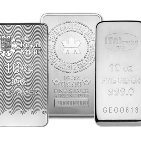 10 oz Silver Bar - Brand Varies