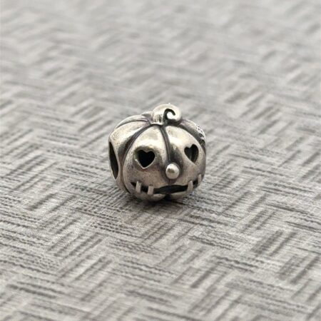 Pandora 925 Sterling Silver Sweet Pumpkin Jack-O-Lantern Charm 3.1 Grams