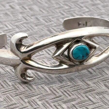 Francis Jones Sand Cast Sterling Silver Cuff Bracelet 6.25” 18.5mm 29.8 Grams