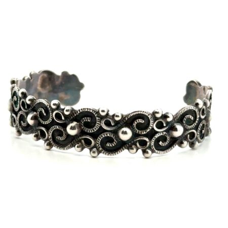 Taxco Mexico 925 Sterling Silver 7” ~15mm Cuff Bracelet 18.7 Grams