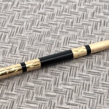 AXT Gold Filled Black Enamel Chatelaine Mechanical Pencil Pendant